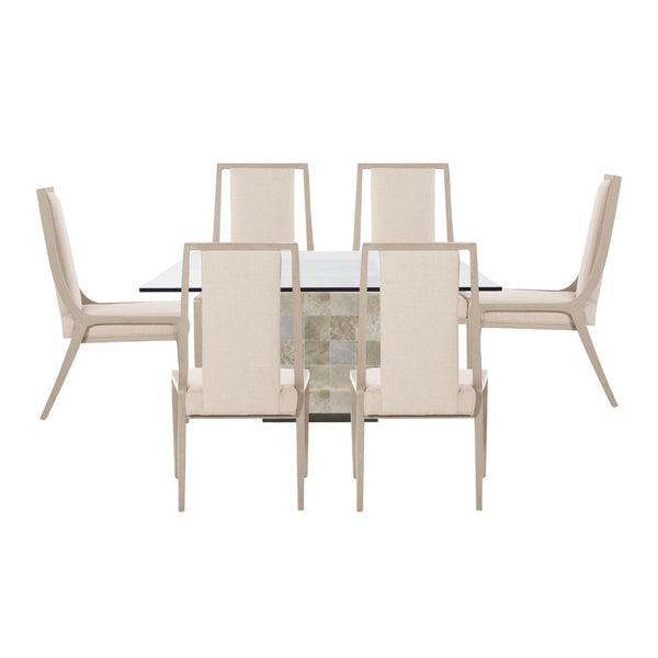 TRIMBELLE DINING TABLE AND 6 AXIOM CHAIRS SET