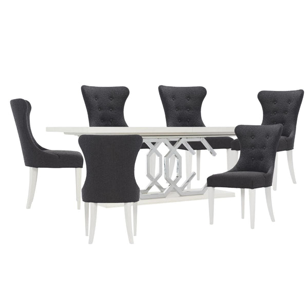 SILHOUTTE DINING TABLE AND 6 CHAIRS SET