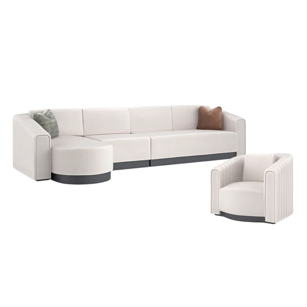 LA MODA SECTIONAL AND CHAIR