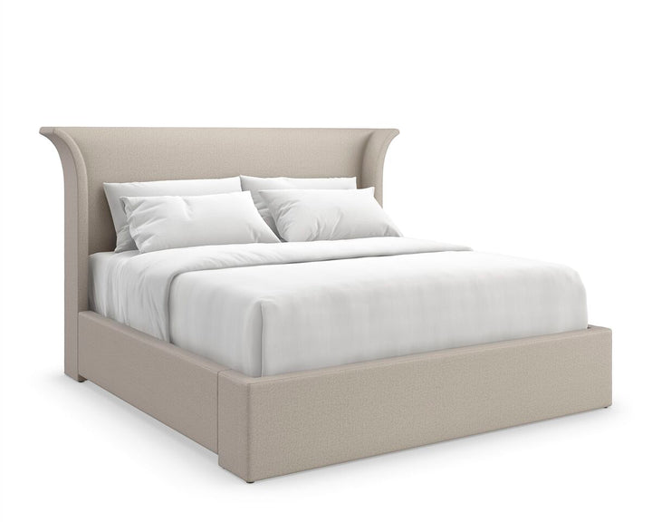 Fully upholstered bed